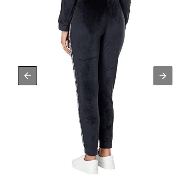 SOLD - NWT Bebe Sport Black Velour Jogger - Large - Picture 13 of 14